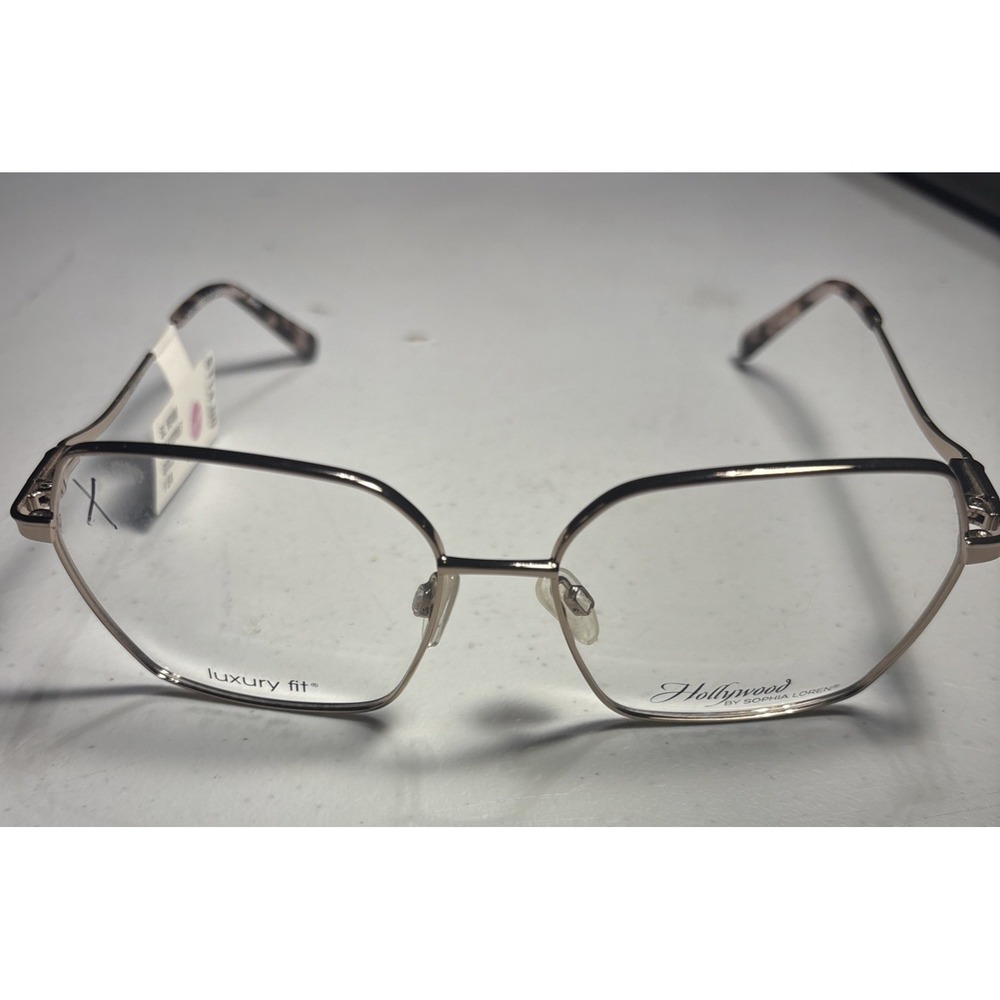 Sophia‎ Loren Eyeglasses Womens 56-15-140 Blush Geometric Full Rim Frame H04M